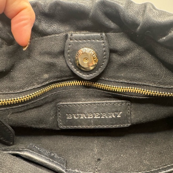 Burberry Authentic Elegant Black and Tan Clutch/Crossbody Bag RARE - Picture 3 of 7